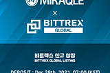 Bittrex Global X MiraQle : New Listing