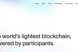 MINA Protocol — The world’s lightest blockchain, powered by participants