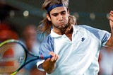 Understanding the psychology of your opponent by reading his tongue! — Andre Agassi