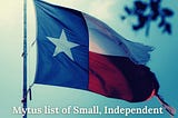 Mytus list of Small, Independent Texas Brand Stories