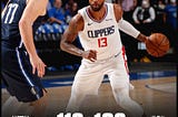 Mavericks blew up an 18-point lead in the first quarter and Clippers turned the game around to make…