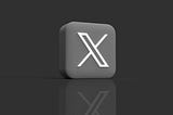 X Logo in black and white