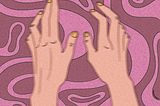 Дрожащие руки в цветном мареве