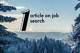 Where to start the job search?