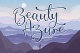 Beauty Azure Font