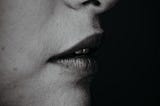 close up of a woman’s mouth