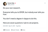 The Seven Questions you should ask Every Crypto Project or “The Connor Test”