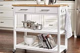 stylewell-glenville-white-double-kitchen-cart-1