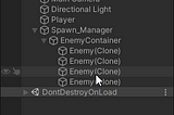 Unity3D: Cleaning Up Enemy Spawn