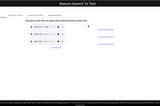 Speech To Text (STT) using the Watson Speech Library