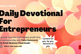 Daily Devotional For Entrepreneurs