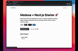 Setting up a Next.js storefront for your Medusa project