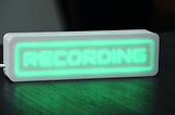 How to Make a Wifi Recording Sign Controlled by Your DAW