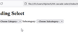 Alpine.js: Cascading Select