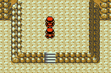 The player starts a fight against Pokémon Trainer RED at the top of Mount Silver in Pokémon Silver/Gold versions