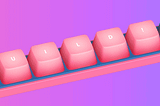 An animated gif of a 3D rendered keyboard that says “Build! GO” With each key cap being pressed consecutively.