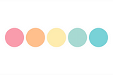 An animated wave of colorful of circles.