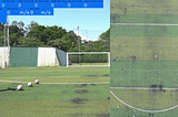 Footballer pose estimation and ball detection with flight path using Python