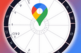 Google Maps icon on a natal chart