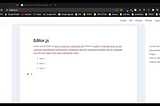 Text Block Editor : Implement Editor.JS using React.JS and Node.JS