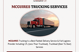 Same Day Service in New York — McGuires Trucking Services