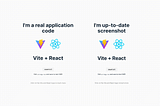 Create up-to-date screenshots of your application