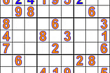 Algorithm to Solve Sudoku