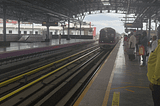A .gif image having Metro moving and also having mirror selfie videos inside the metro.
