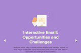 Does interactive email have a place in the B2B industry?