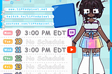 This Weeks Schedule