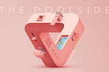 A 3D illustration of the poolside created by Crystal Yumumu on Dribbble