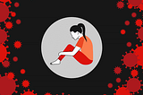 An individual feeling isolated in the era of COVID-19.