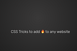 Cursor Trails — 3 simple CSS tricks to add 🔥 to any website [Part 1]