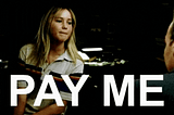 Gif: Jennifer Lawrence is saying “pay me” on repeat.