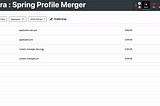 Sprimera : Spring Profile Merger