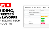 LIVE:Hiring, freezes & downsizing in Indian Tech Industry