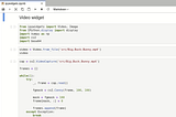 Video streaming in the Jupyter Notebook