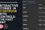 How to make interactive components in Storybook (ReactJS) with ‘controls’ module the fast way