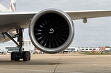 What is the objective of the spirals drawn on jet engines?