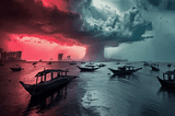 An imagined GIF version of the Gaemi typhoon in Taiwan