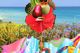 Whispers of Chaos, Echoes of the Sea: Spinning Caribbean Dreams in Pixels and Paint