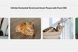 How to create Infinite Horizontal Scroll and Hover-Pause with Pure CSS