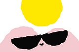 An illustration of a winking butt.