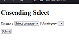 Creating Cascading Selects in Django with HTMX