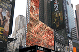 Massive 3-D Artificial Intelligence Data Painting NFT Launching On A 30-Storey Tall Billboard In…