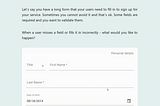 Making sure users will never miss the required fields in your form again