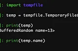 Creating temporary file and directory using python tempfile module