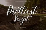 Prettiest Script Font