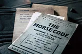 Picture of a Morse code manual indicating the value of learning Morse code