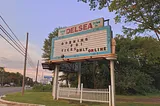 Sign for the Delsea Drive In Movie Theatre